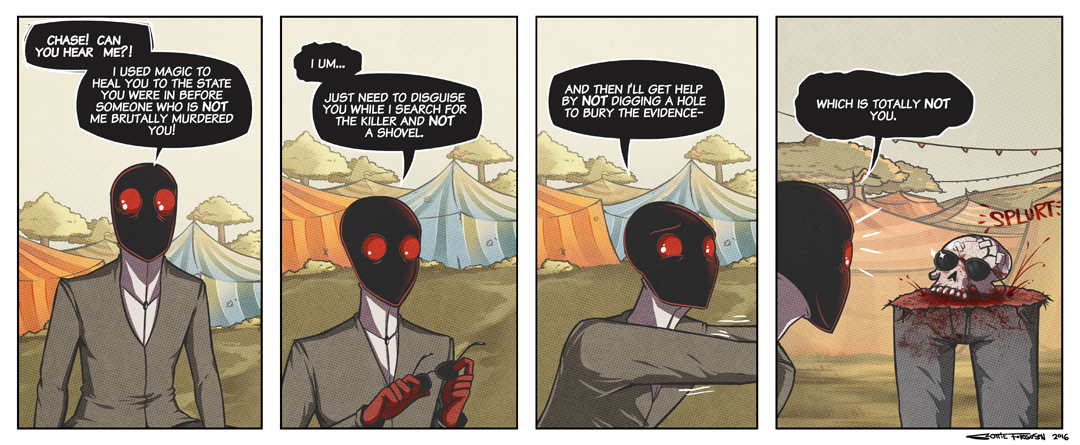 Wish I looked as good as Chase in that last panel.