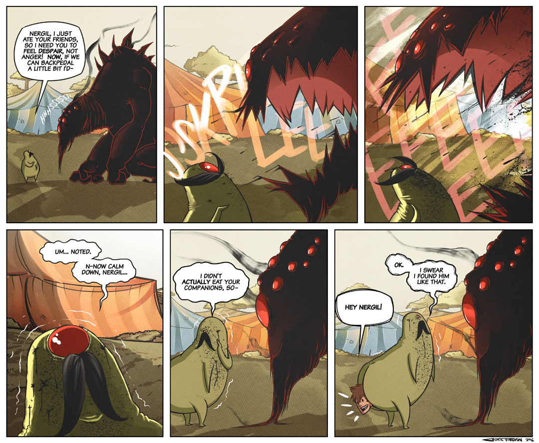Um... his ass regenerated from the last strip. Yep, regenerative ass! Um... his ass regenerated from the last strip. Yep, regenerative ass!